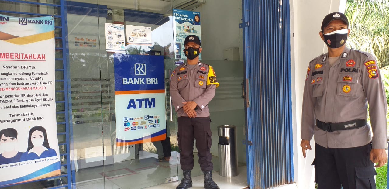 Polsek Kerumutan Sambangi Satpam Bank