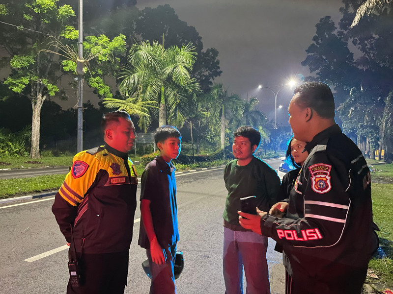 Satlantas Polresta Pekanbaru Razia Balap Liar, 36 Motor Disita