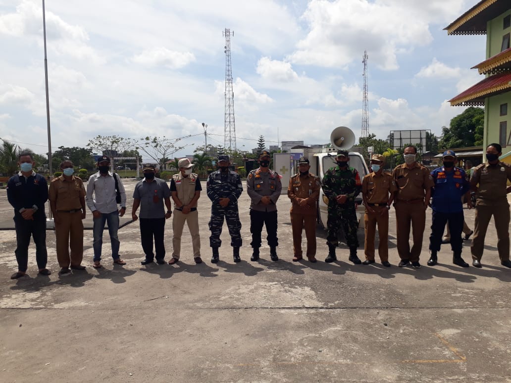 Kapolsek Kuala Kampar bersama Upika Imbau Masyarakat Mencoblos