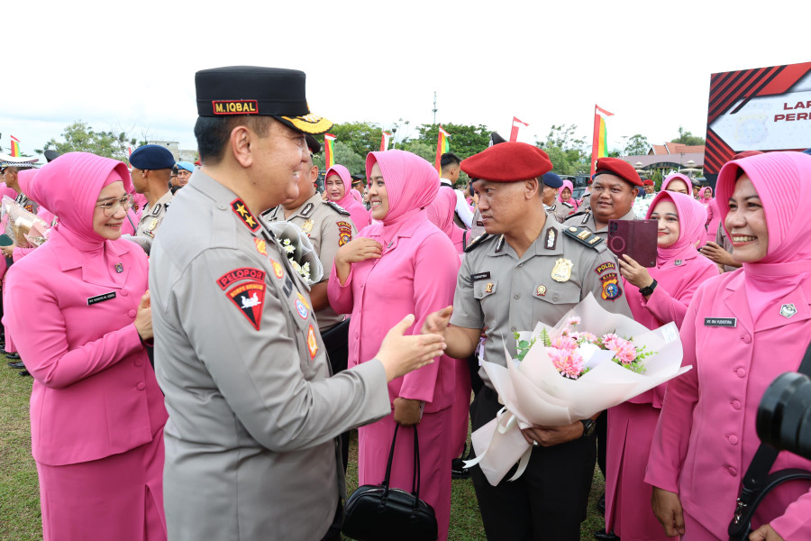 848 Personel Polda Riau Naik Pangkat, Kapolda Beri Pesan Khusus