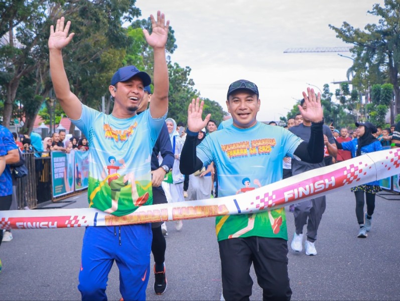 Walikota Pekanbaru Ikuti Karhutla Fun Run, Komitmen Jaga Alam dan Cegah Karhutla