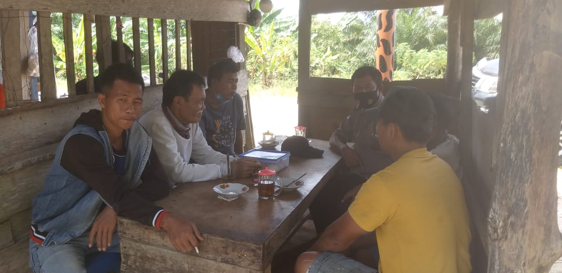 Upaya Pencegahan Covid-19, Polsubsektor Pelalawan Sosialisasikan AKB