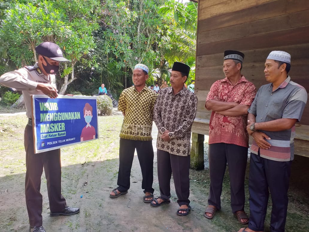 Cegah Corona, Polsek Teluk Meranti Rutin Operasi Yustisi Protokol Kesehatan
