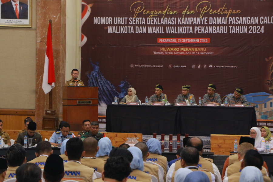 Ajakan Jaga Kondusivitas Menandai Dimulainya Pilwako Pekanbaru 2024