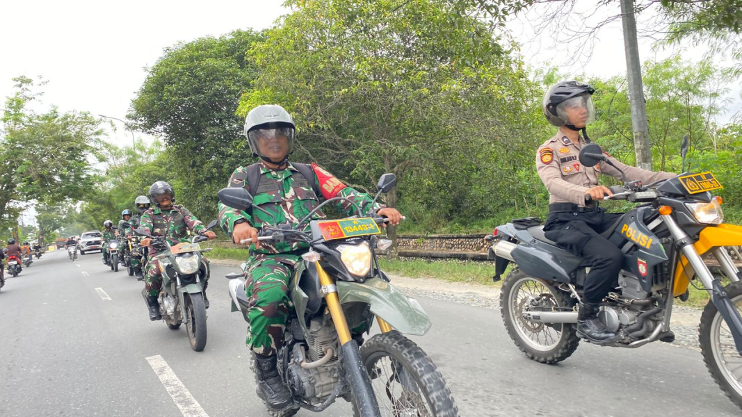 Polresta Pekanbaru Gelar Patroli Skala Besar Pasca Pelantikan Kepala Daerah