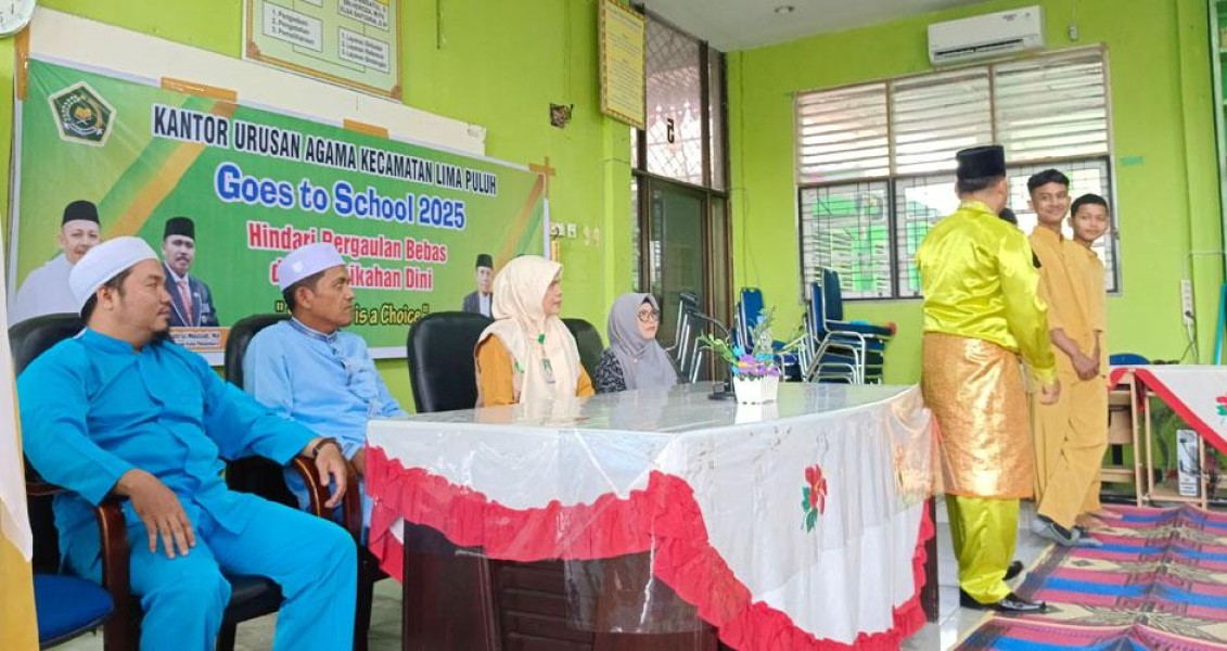 KUA Lima Puluh dan SMAN 9 Pekanbaru Berkolaborasi Ciptakan Generasi Emas 2045