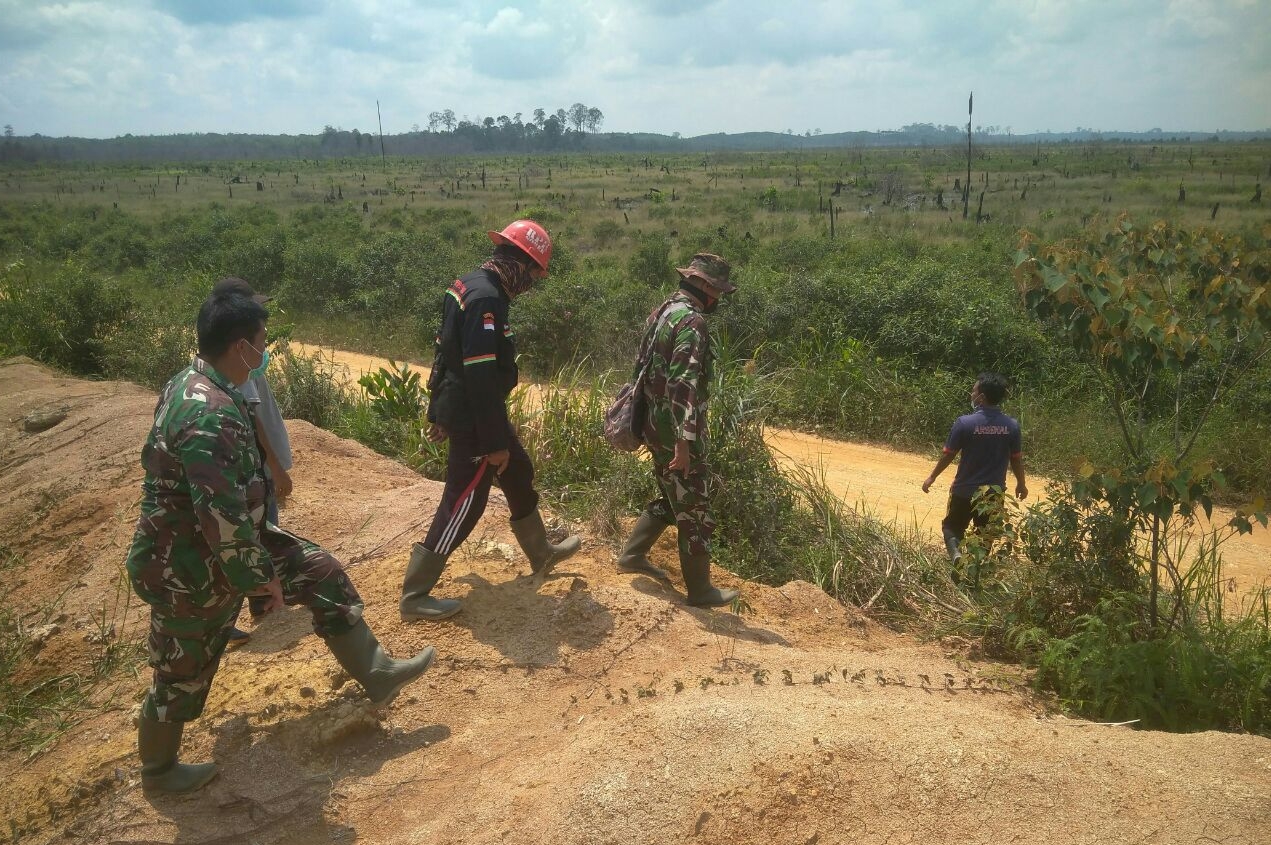 Disamping Mewaspadai Virus Corona, Patroli Karhutla Tetap Dilakukan di Desa Lubuk Keranji Timur