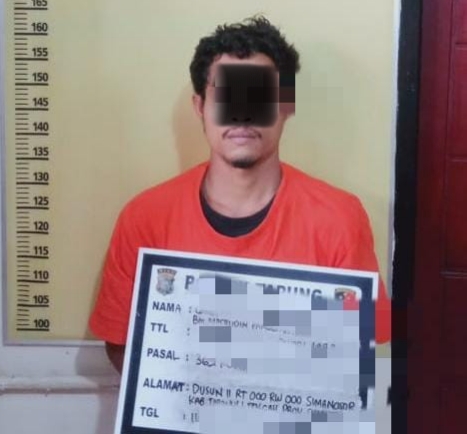 Aksi Pencurian Motor di Tapung Berakhir di Jeruji Besi