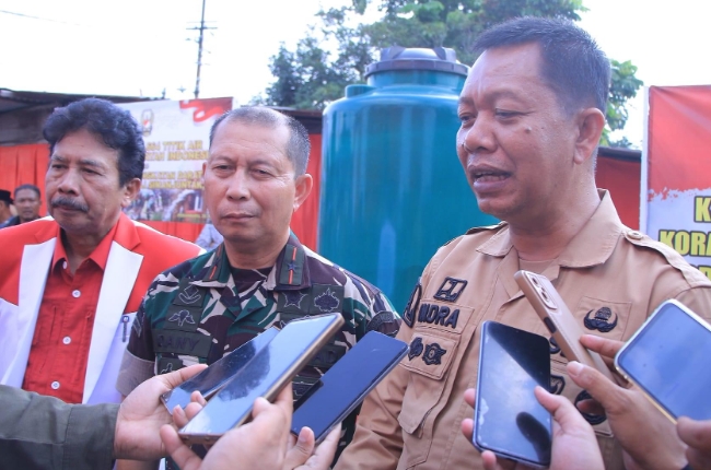 TNI AD Beri Fasilitas Air Bersih Untuk Warga Sialang Sakti, Sekdako Pekanbaru Ucapkan Terimakasih