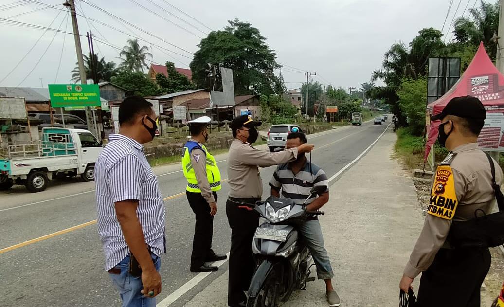 Pos Pantau Kecamatan Bandar Sei Kijang Masih di Berlakukan Polisi Setempat