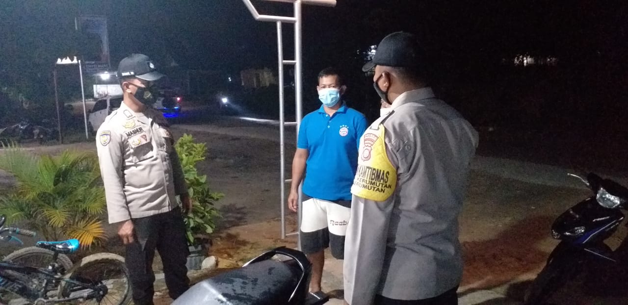 Polsek Kerumutan Pelalawan Patroli di Lokasi Rawan Kriminal