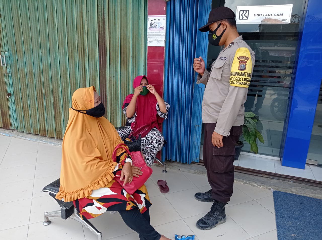 Polsek Langgam Terus Gencar Lakukan Pencegahan Aksi Kriminal dan Bahaya Covid-19