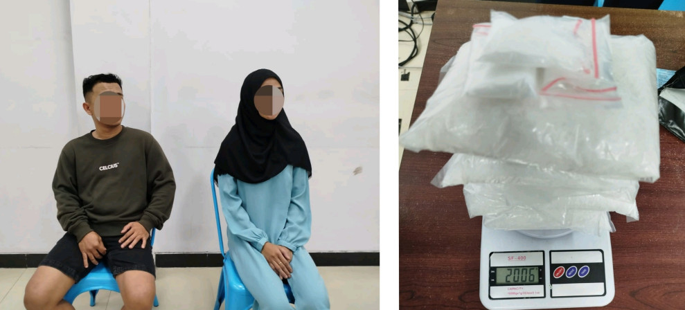 Bawa 2 Kg Sabu, Polisi Tangkap 2 Tersangka di Bandara SSK II Pekanbaru