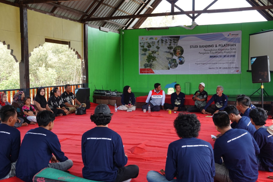 Dorong Inovasi Pengelolaan Eduwisata Bandar Bakau Dumai, RSF Fasilitasi Kelompok Tani Hutan Studi Banding