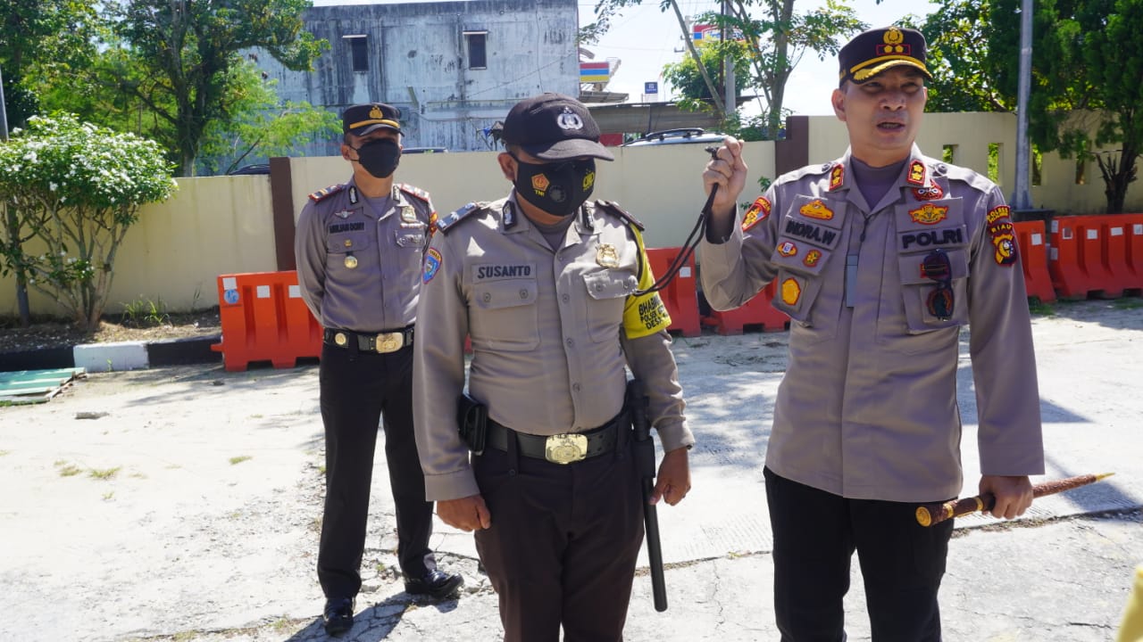 Kapolres Pelalawan Tekankan Aturan Penggunaan Gampol ke Jajaran Polsek