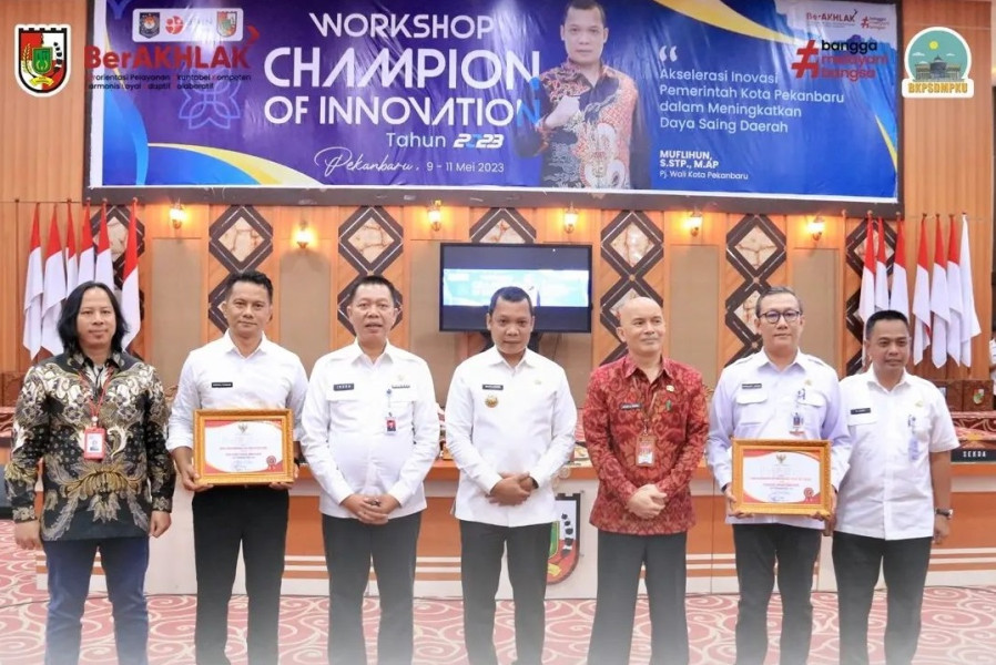 BKPSDM Pekanbaru Meraih Penghargaan Sebagai Perangkat Daerah Terinovatif