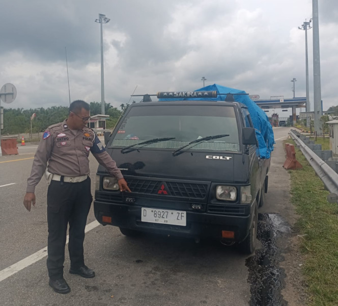 Mobil Durian Lawan Arus di Tol Pekanbaru-Dumai Berhasil Digagalkan