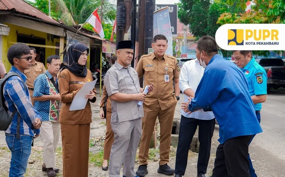 PUPR Pekanbaru dan Komisi I Monitoring Ruas Jalan Bekas Galian IPAL
