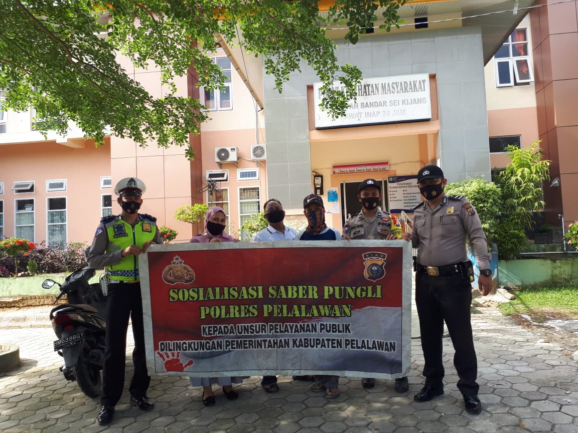 Polsek Bandar Sei Kijang Sosialisasikan Saber Pungli