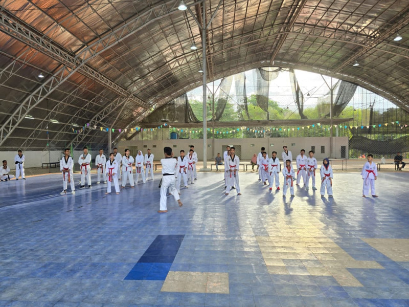 Jelang UKT DAN Internasional, Taekwondoin Pekanbaru Gelar Latihan Persiapan