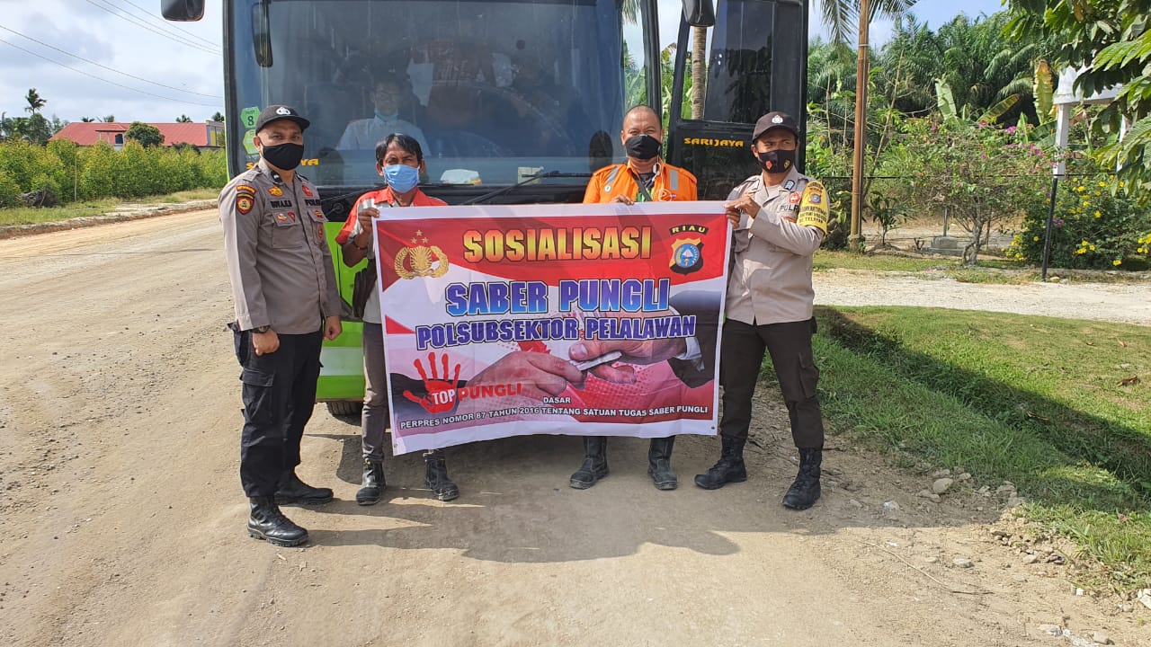 Polsubsektor Pelalawan Kembali Sosialisasi Saber Pungli, Ini Tujuannya