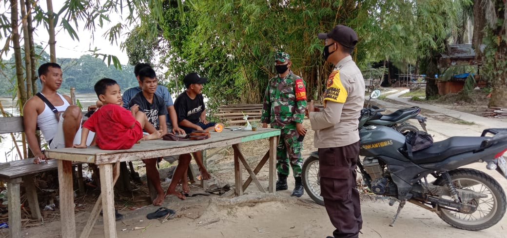 Operasi Yustisi, Polsek Langgam Pastikan Masyarakat Disiplin Prokes