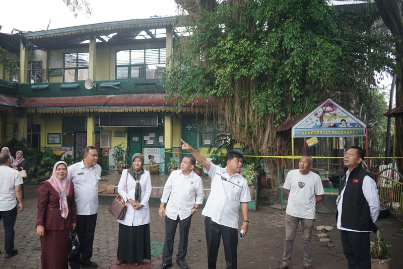 Musibah Kebakaran, Satu Bangunan di SDN 83 Pekanbaru Bakal Dibangun Lagi Tahun 2024