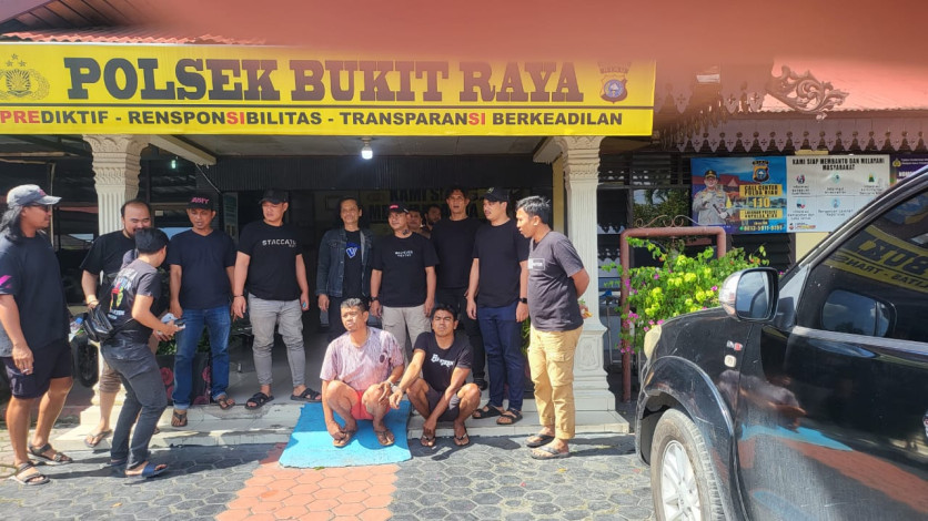Keroyok Wanita, Empat Debt Collector Fighter di Pekanbaru Diringkus Polisi