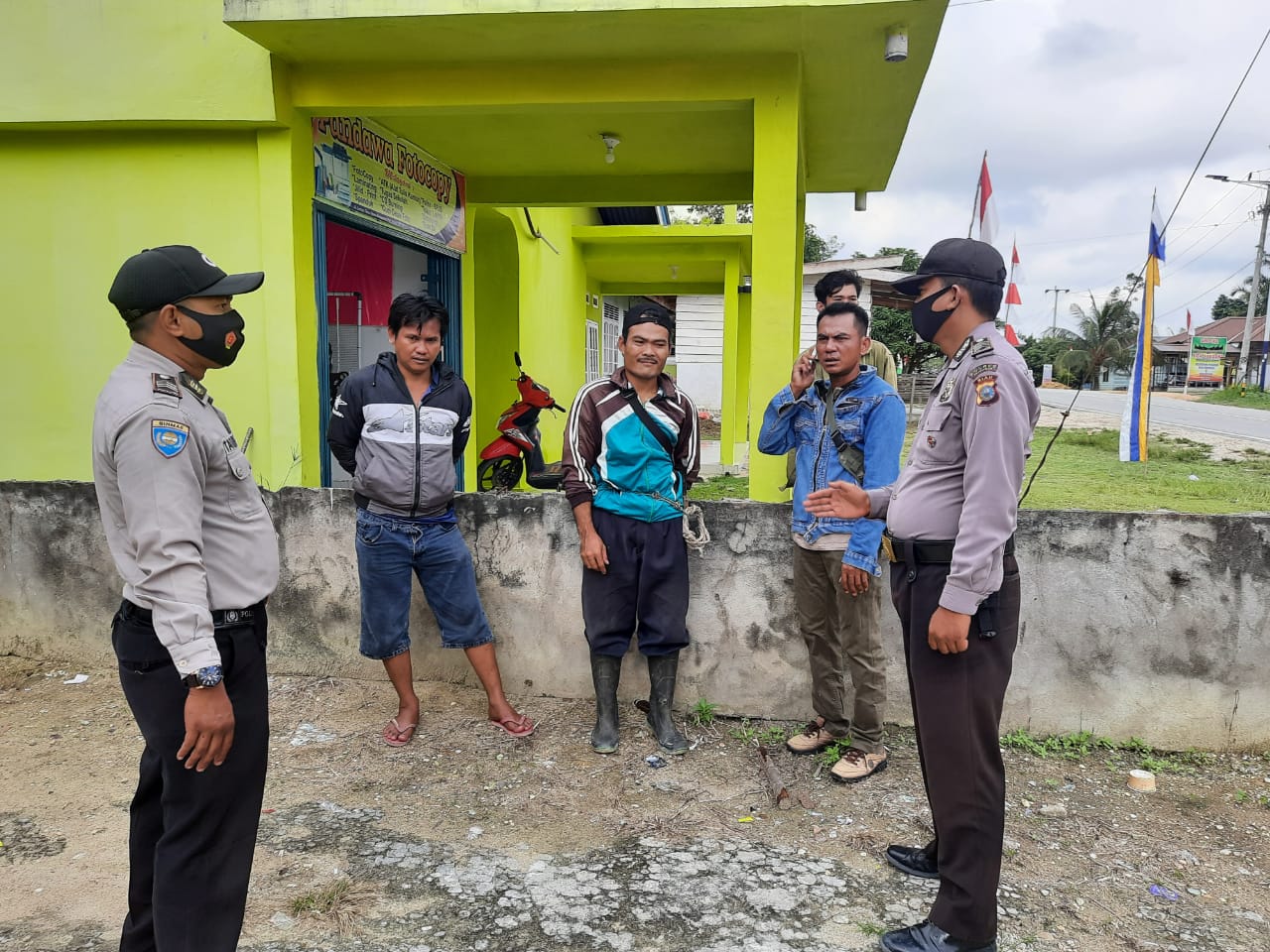 Polsek Bunut Cegah C3 Sekaligus Sosialisasikan Protokol Kesehatan