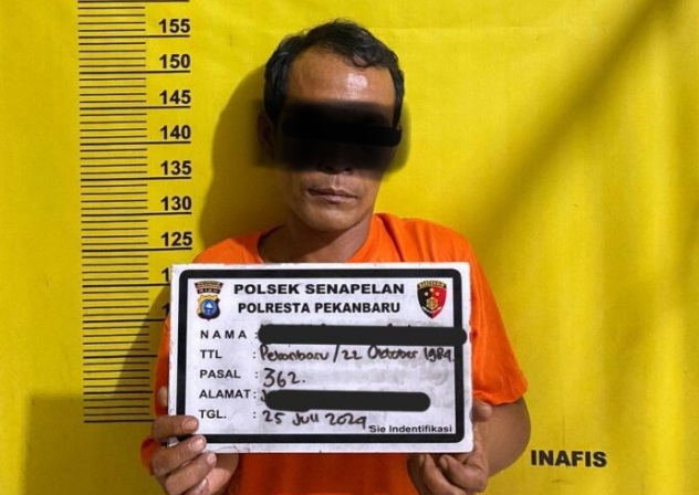 Polisi Tangkap Seorang Jukir di Pekanbaru Yang Curi Hp Buat Beli Narkoba dan Main Judol