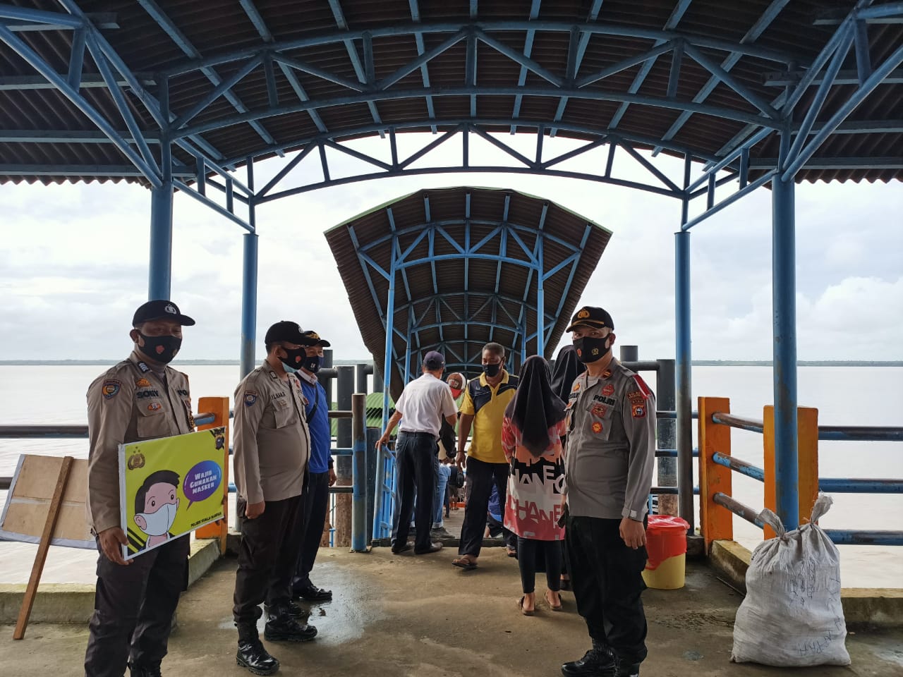 Cegah Covid-19 Polsek Kuala Kampar Laksanakan Operasi Yustisi