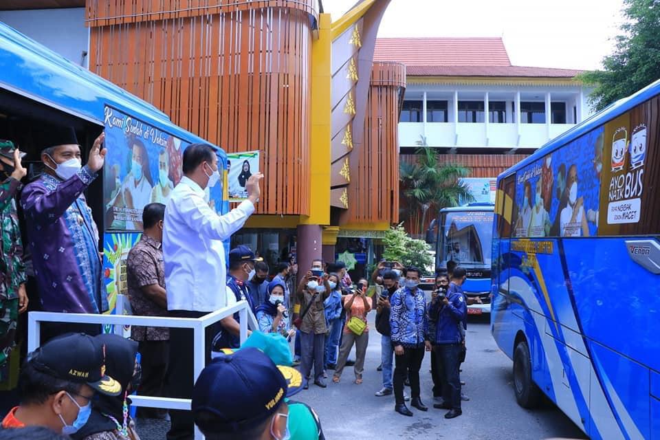 Sudah Layani 2.647 Warga Pekanbaru, Ini Jadwal Bus Vaksinasi