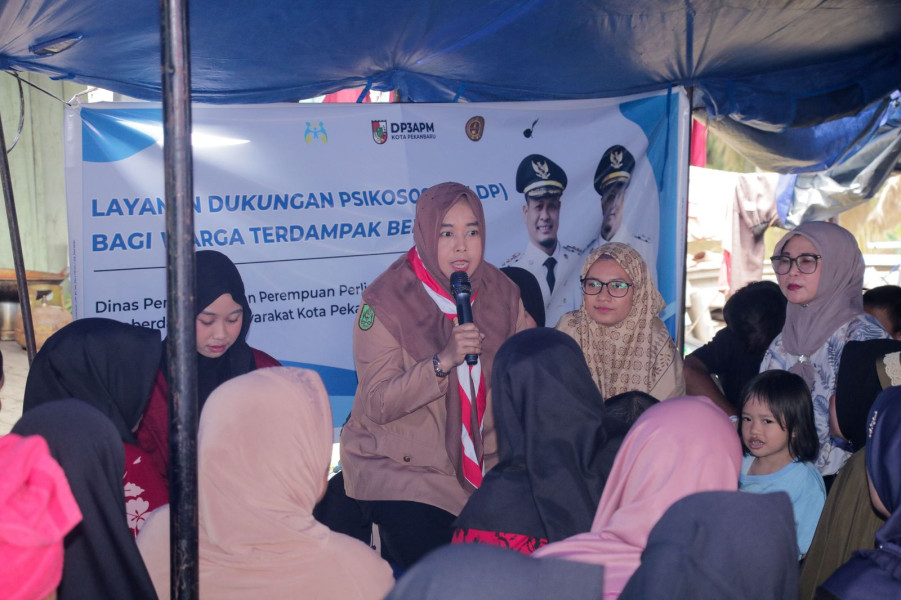 DP3APM Pekanbaru Gelar Layanan Dukungan Psikososial bagi Warga Terdampak Banjir