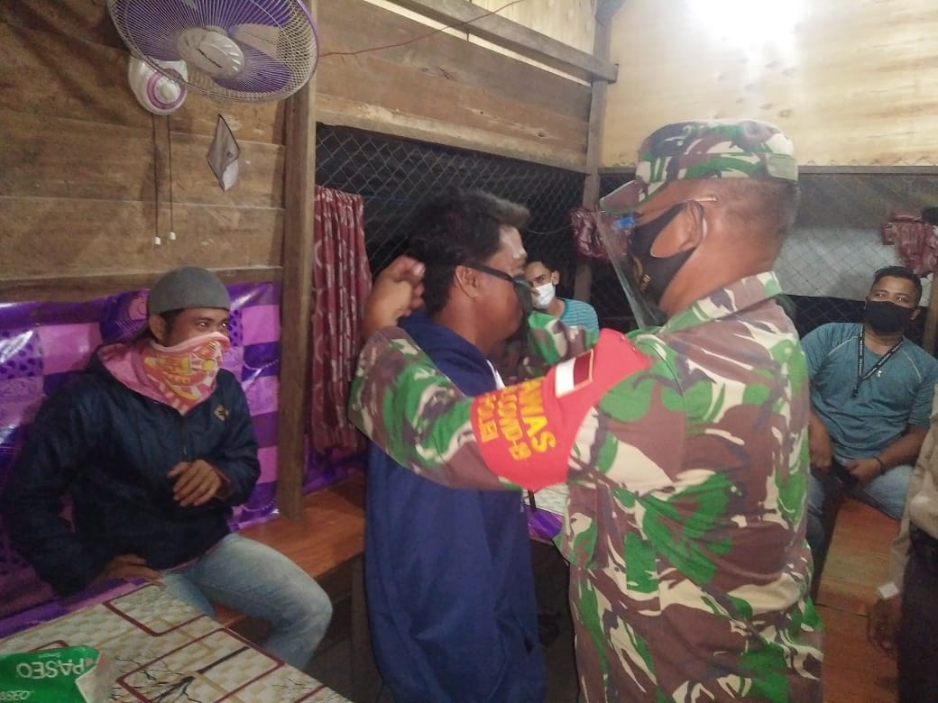 Personil Polsek Teluk Meranti Gencar Operasi Yustisi Bersama TNI dan Satpol PP