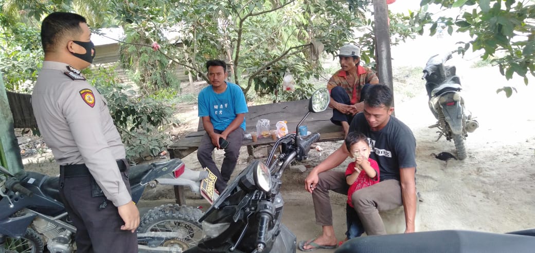 Polsek Langgam Patroli Cegah C3 dan Covid-19