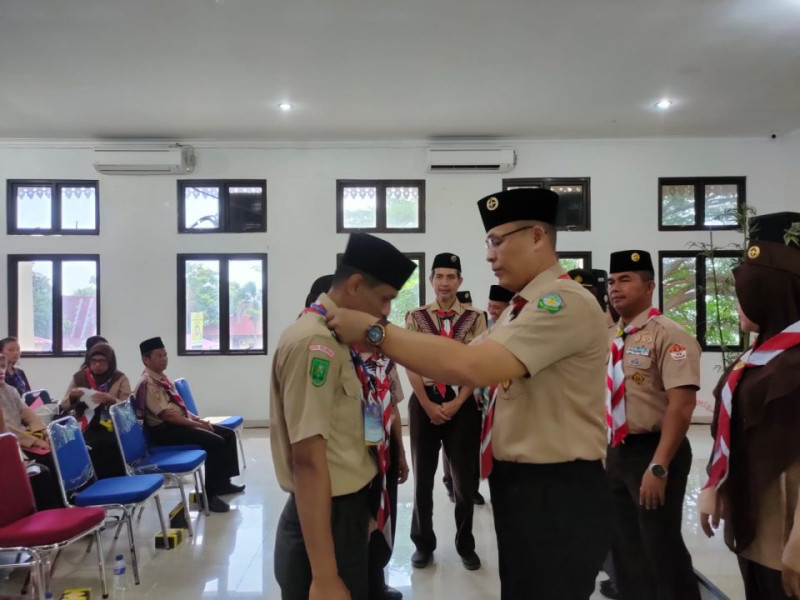 Camat Indah Vidya Astuti Resmi Buka Kegiatan Kursus Orientasi di Kwarran Binawidya