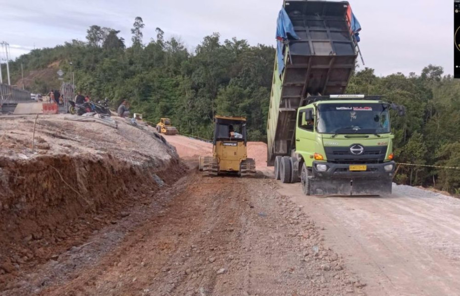 Progres Pembangunan Trase Baru Jalan Riau-Sumbar Capai 70 persen