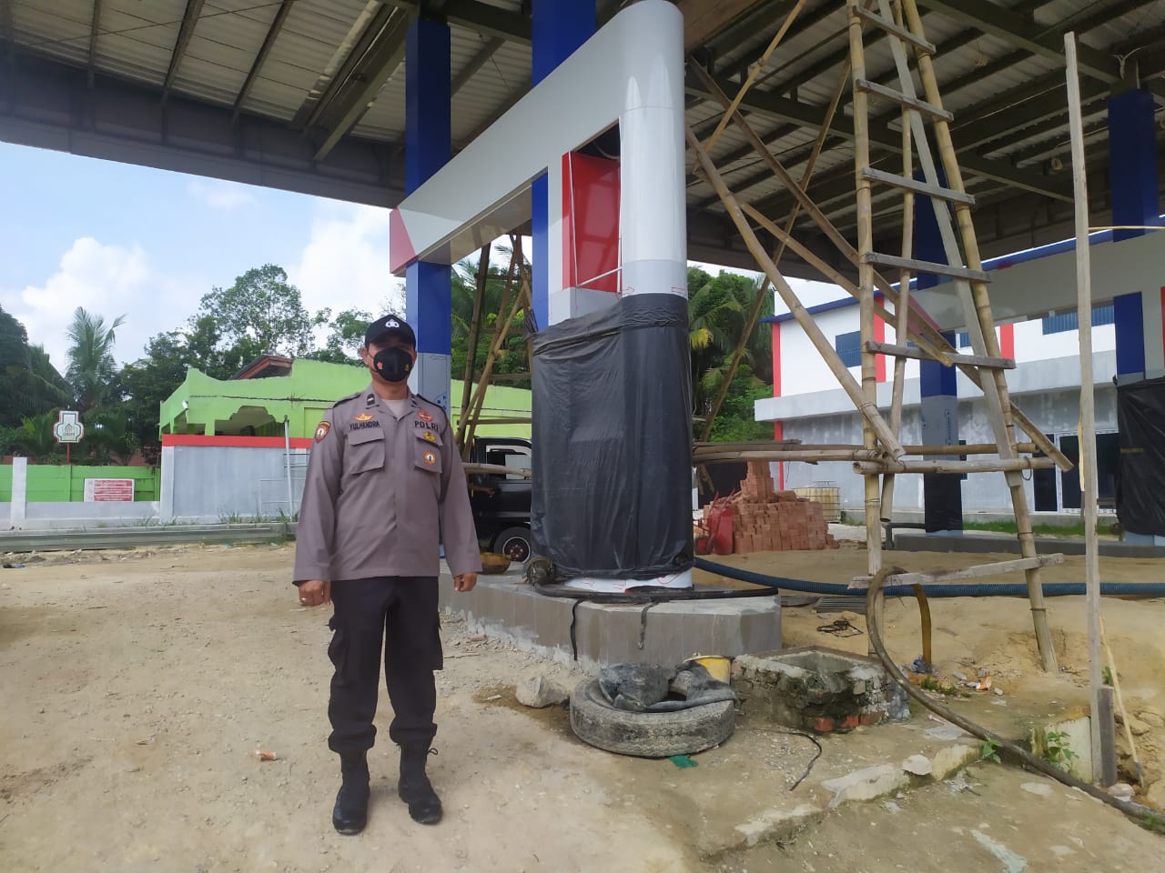 Polsek Langgam Gelar Patroli untuk Cegah Kriminal C3 dan Tekan Penyebaran Covid-19