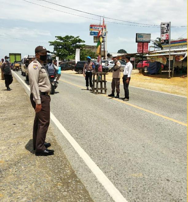 Polsek Bunut Lakukan Sidang di Tempat Bagi Pelanggar Protokol Kesehatan