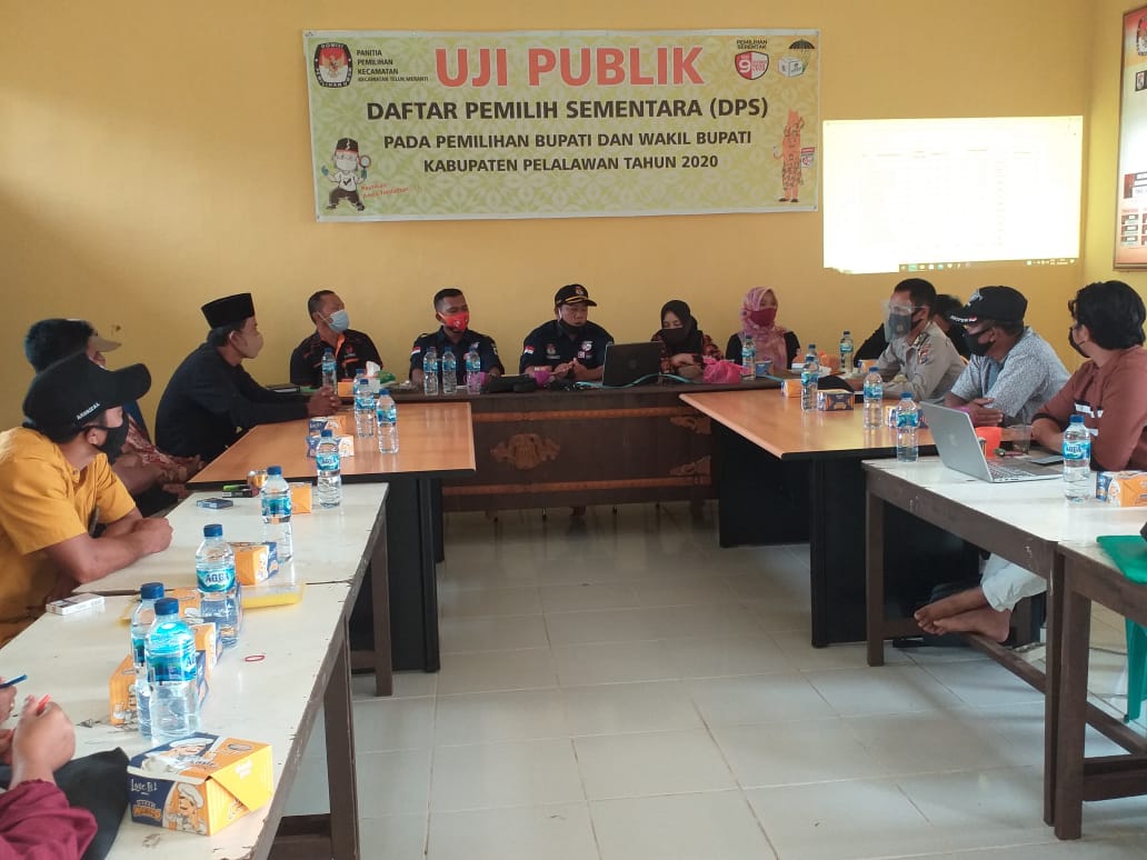 Uji Publik DPS Kecamatan Teluk Meranti Dihadiri Kanit Binmas Polsek