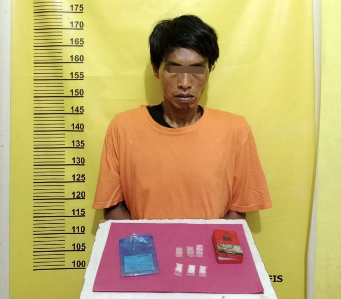 Polsek Kelayang Ringkus Pengedar Sabu di Simpang Dusun Tua