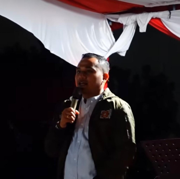Malam Puncak HUT ke-78 RI, Camat Bukitraya Sosialisasikan Program Pemko Pekanbaru