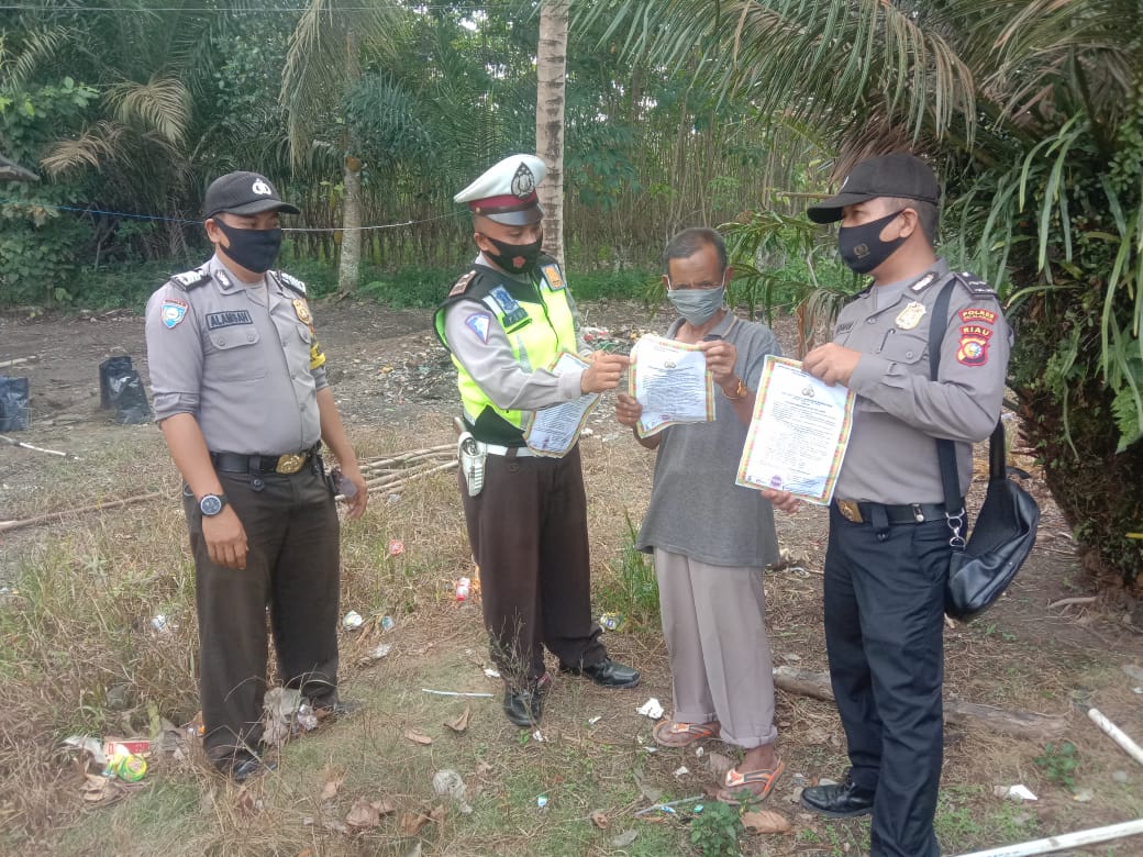 Polsek Pangkalan Kuras Kembali Lakukan Patroli Karhutla
