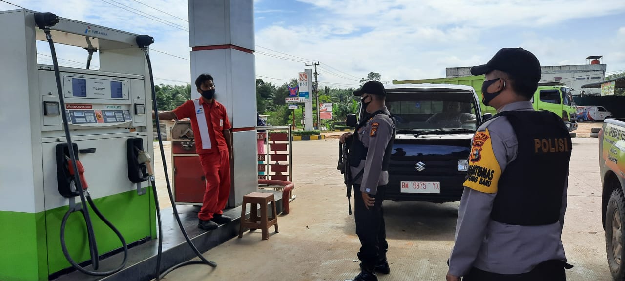 Rutin Patroli C3, Polsek Ukui Polres Pelalawan Sambangi Objek Vital