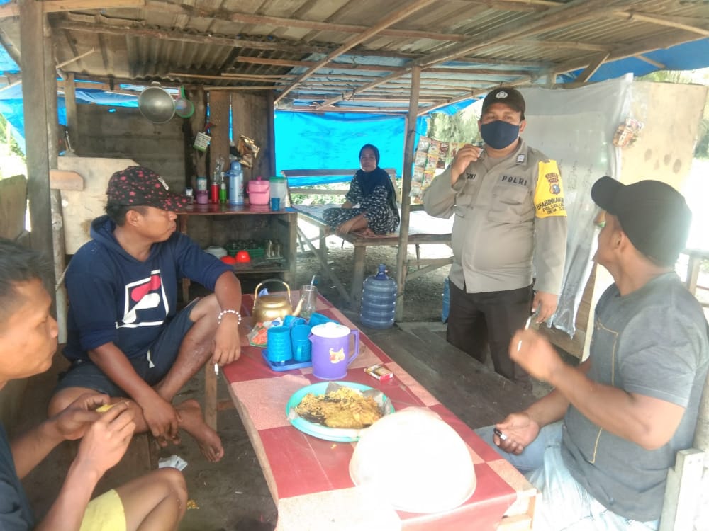 Polsek Langgam Lakukan Pencegahan Kriminal C3 dan Covid-19, Begini Caranya