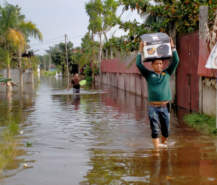 Banjir Landa Kampar, 29 Titik di 7 Kecamatan Terdampak