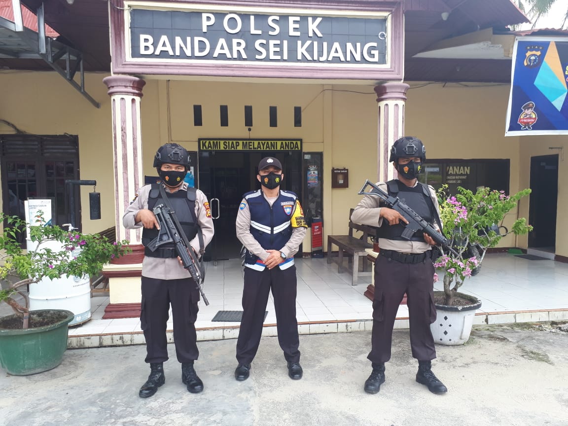 Polsek Bandar Sei Kijang Siagakan Personel Amankan Mako