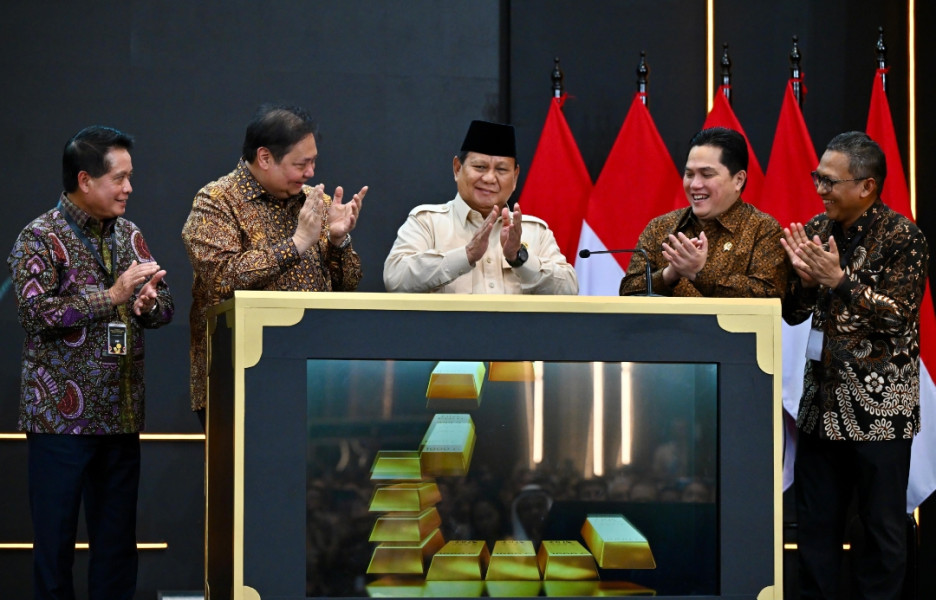 Presiden Prabowo Resmikan Pegadaian Sebagai Bank Emas Pertama di Indonesia