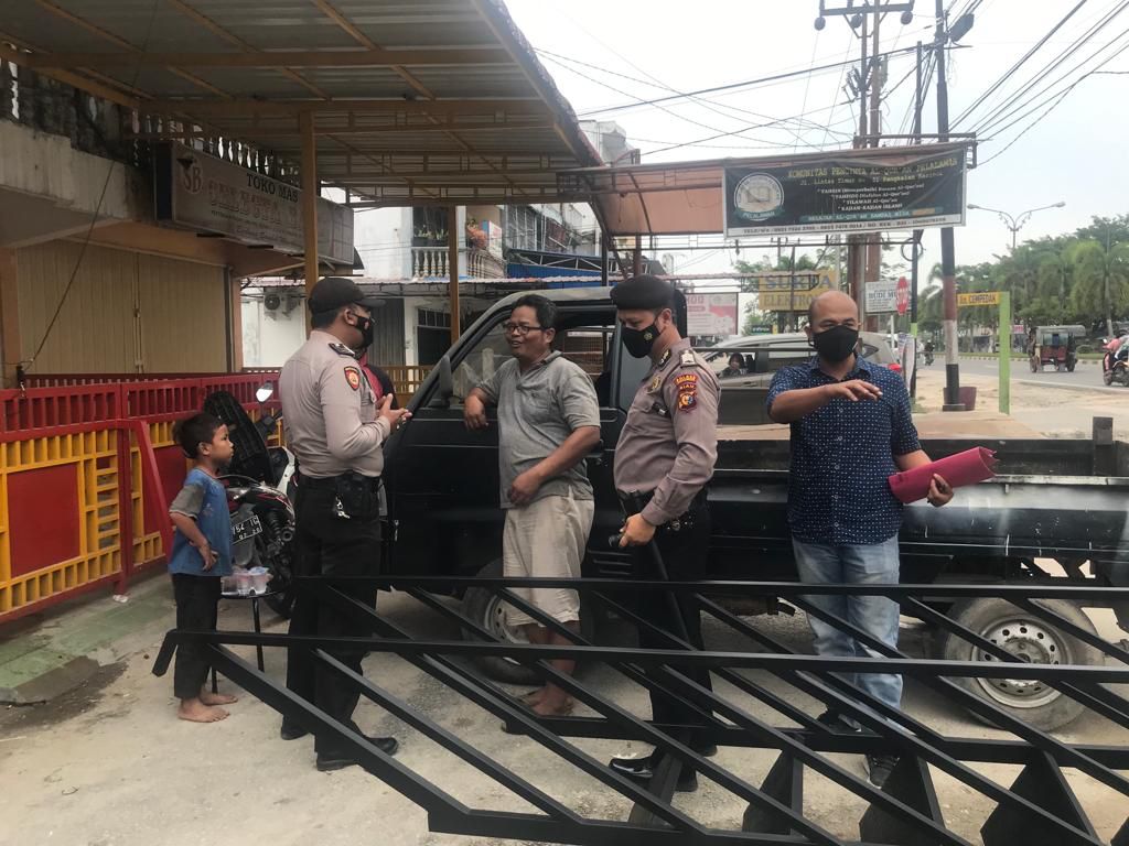 Sadarkan Masyarakat, Polsek Pangkalan Kerinci Terus Gelar Operasi Yustisi