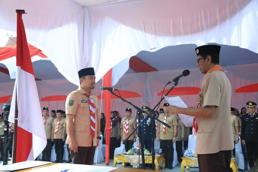 Dilantik Sebagai Ketua Majelis Pembimbing Cabang Gerakan Pramuka, Ini Pesan Pj Wako Pekanbaru